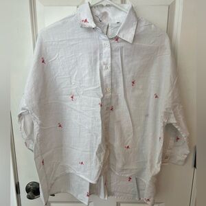 Flamingo Linen Blouse